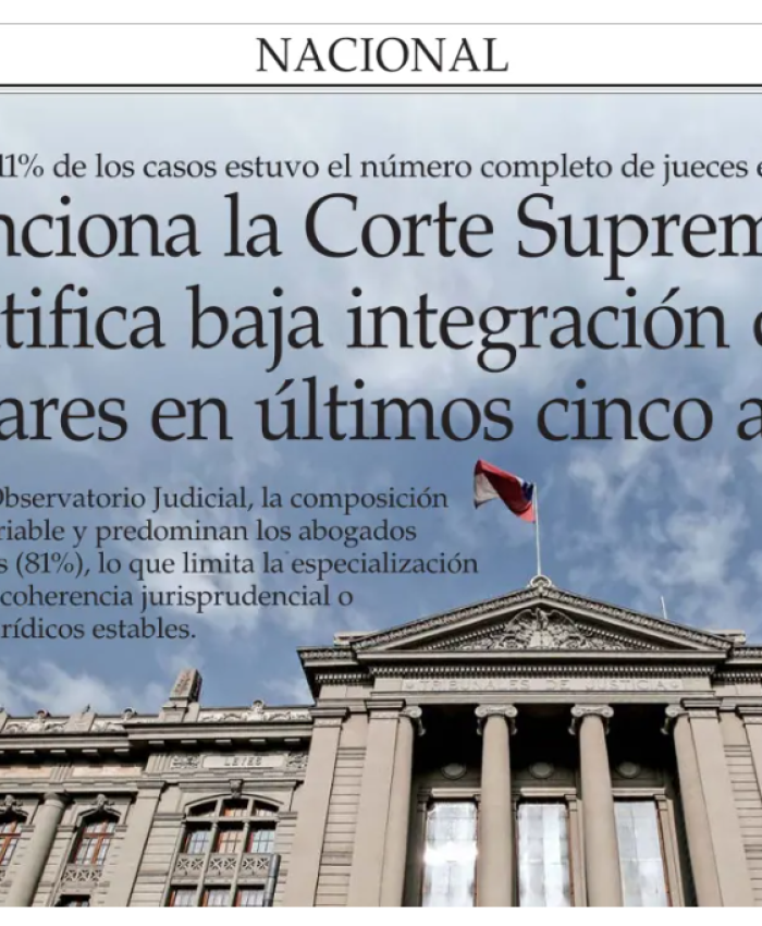 Corte Suprema informe de integración - 14.04.25