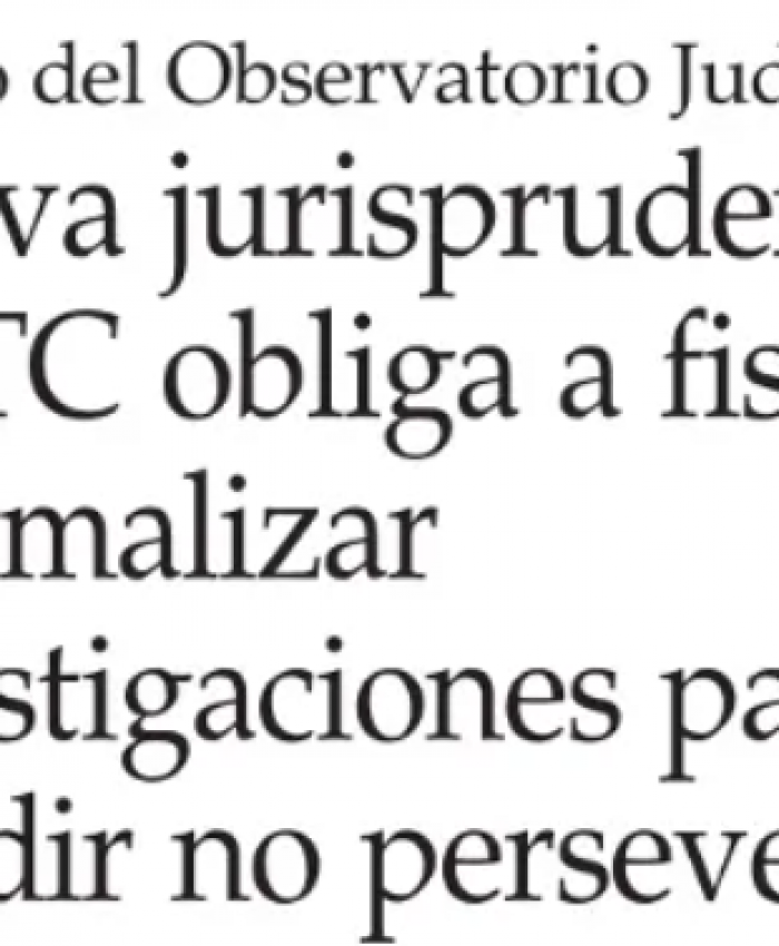 Nueva jurisprudencia del TC - El Mercurio - 27.06.2021
